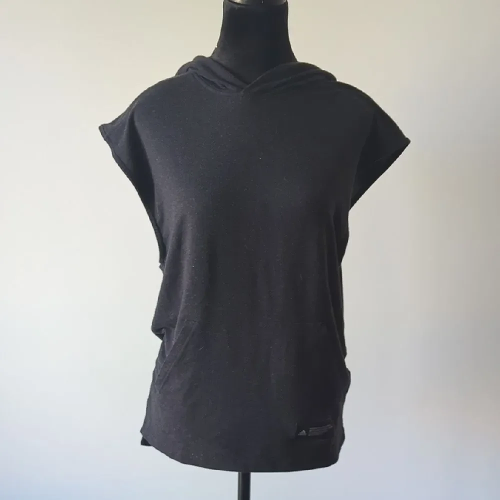 adidas TKO Hoodie Black Sleeveless Performance Size Small